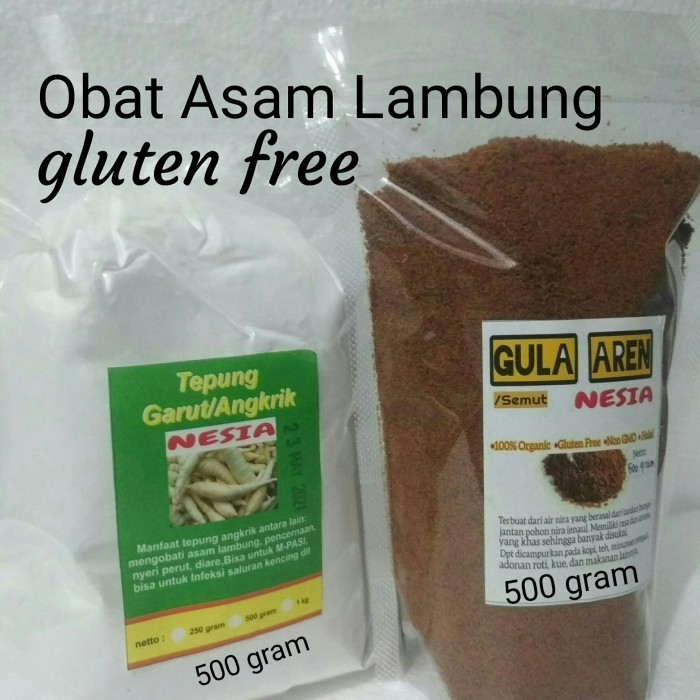 

[0k_market1] Paket Tepung Garut & Gula Aren - 500gram 500gram