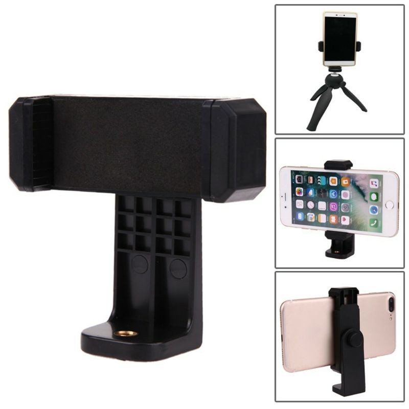 I* HOLDER PUTAR Bracket Hp di Tripod Kamera Kepala Holder Rotasi Holder HP Putar Horizontal Vertikal