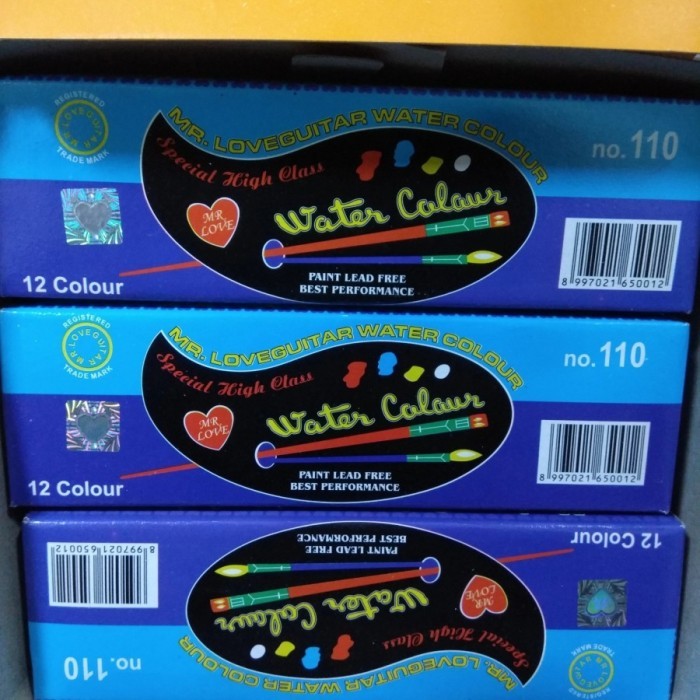 

Cat Air Guitar 12 Warna No.110 Peralatan Melukis Cat Air