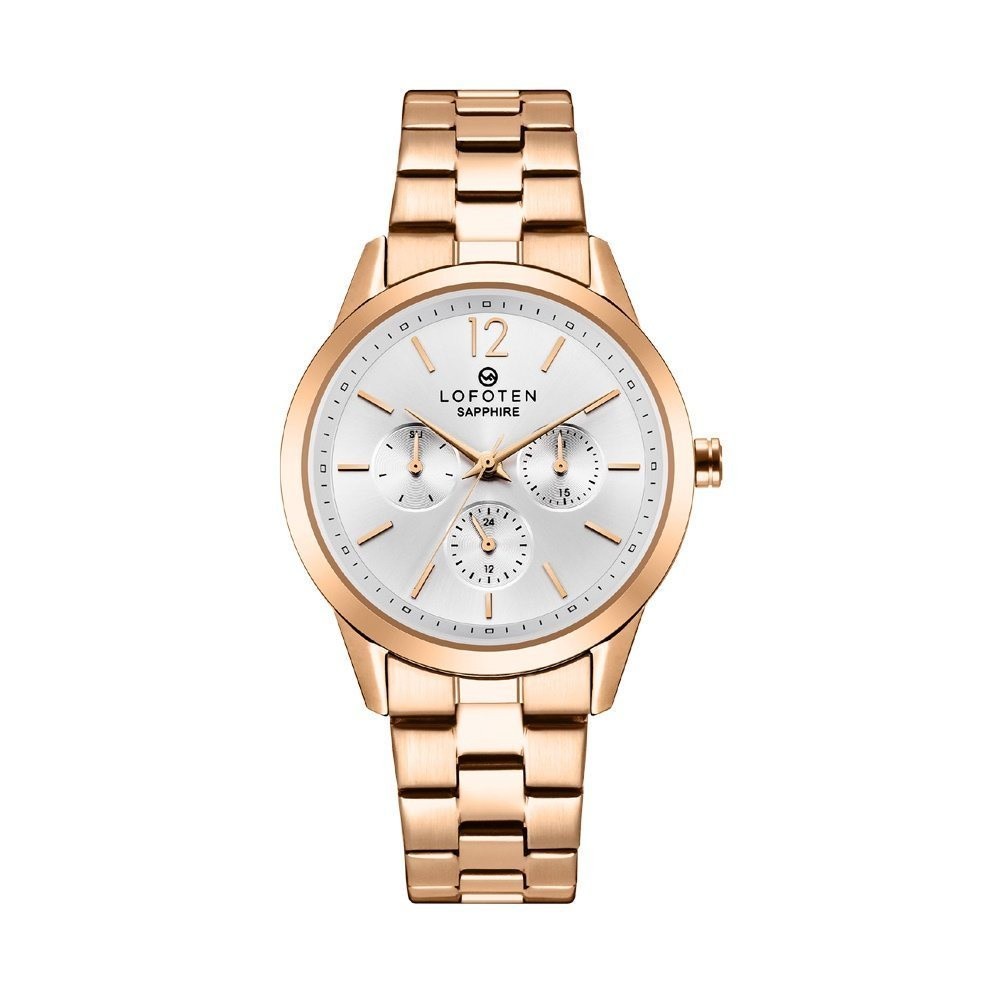Original LOFOTEN Jam Tangan Analog Wanita F-2309LF Stainless Steel