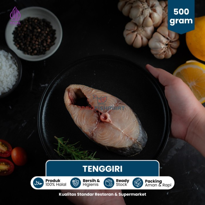

Ikan Tenggiri Steak Beku Frozen Premium - Tenggiri Steak, 500 gr