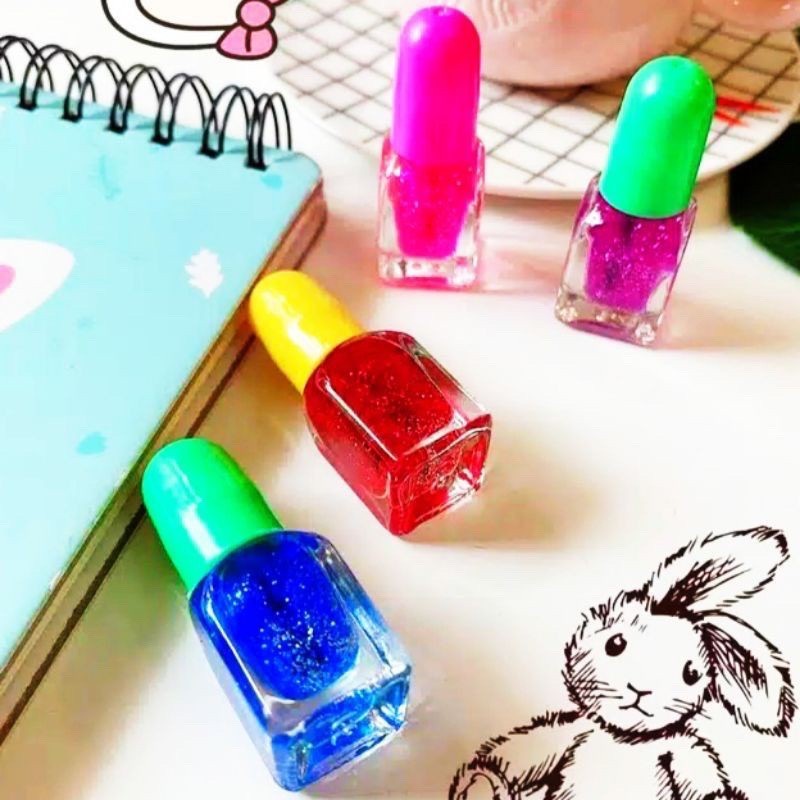 KUTEK ANAK / CAT KUKU MAINAN ANAK / KUTEX GLITER KIDS PER 1 PCS