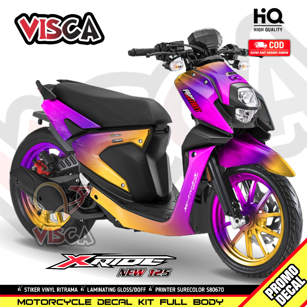 Decal X Ride 125 Full Body Stiker X Ride 125 Full Body Stiker Motor Xride 125 Full Body BUNGLON
