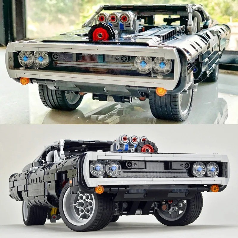 

Technical Dodge Charger Racing Car Building Blocks Moc 42111 Model Assemble Bricks Movie Fast and Furious Toy For Kid Boy Gift