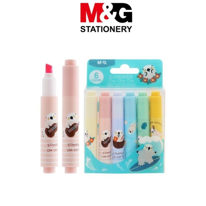 

Highlighter Textliner Mini M&G Summer Chachacha 6 Warna Pastel Penanda Tulis Lucu AHM29672 – Set 6 Warna - M&G HIGHLIGHTER 6, SUMER CHACHACHA