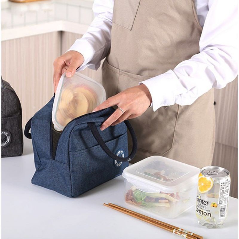 [oddsolshop] pekanbaru/Tas Bekal Makan Murah Souvenir Organizer Lunch Box Bag Cooler Bag Mini Travel