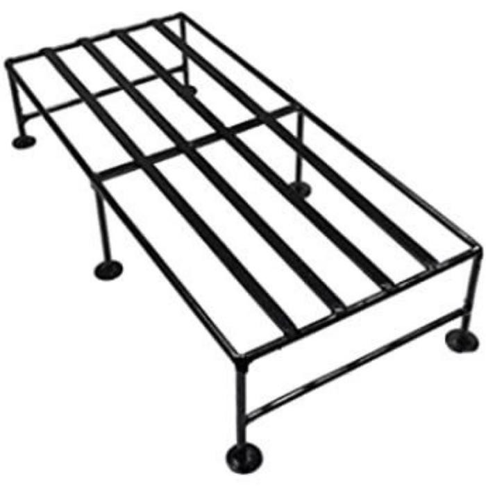 Rak pot Bunga Hias Standing Bunga Besi Susun Rak Bunga Susun Besi Standing Pot rak taman - Hitam, P.