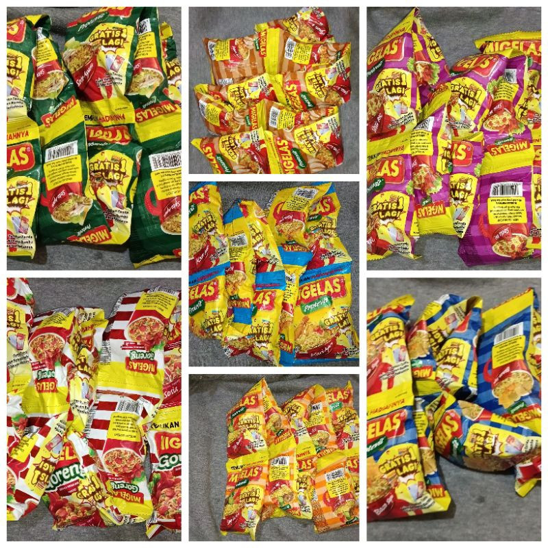 Mie Gelas, Mie seduh -All Varian Rasa 1 Dus