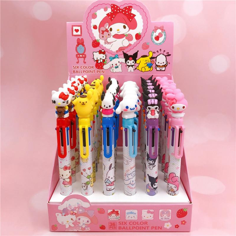 

davedesign #ST027 PENA MEKANIK GEL LUCU 6 IN 1 WARNA PREMIUM IMPORT KARAKTER SANRIO #ST026 PULPEN WARNA WARNI LUCU CINNAMONROLL HELLO KITTY KUROMI MELODY POCHACCO PURIN ALAT TULIS SEKOLAH PENA CETEK