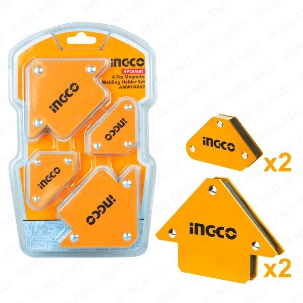 SIKU LAS MAGNET MAGNETIC WELDING HOLDER ARROW 4 SET INGCO AMWH4062 SIKU MAGNET LAS SET 4 PCS