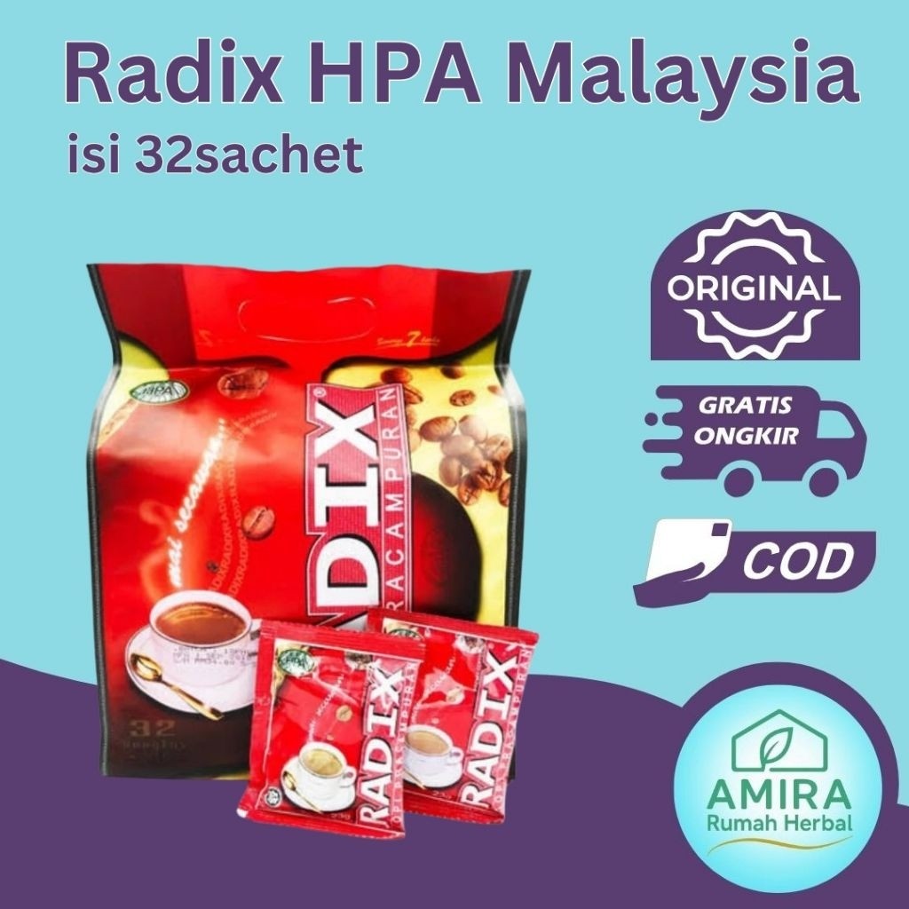 

Kopi Radix Malaysia HPA - isi 32sachet