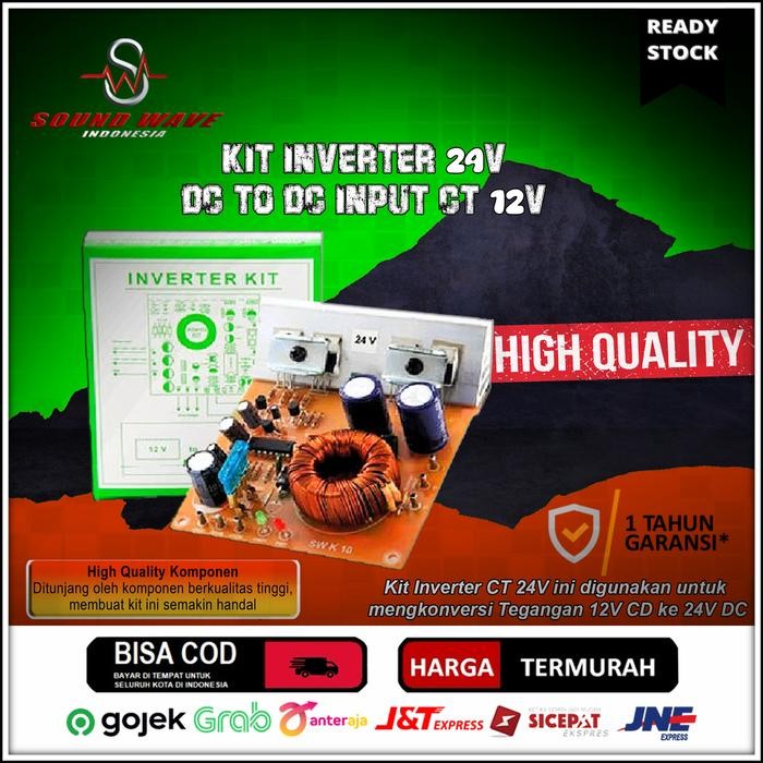 KIT INVERTER 24V DC TO DC INPUT CT 12V