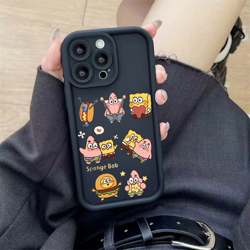 Case POCO M3 X3 PRO X5 5G Poco X3 GT Poco M3 PRO Poco X3 NFC cute cartoon SpongeBob design angel eye