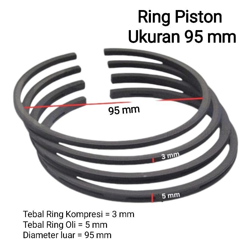 Ring Piston Kompresor Udara  Ukuran 95 mm