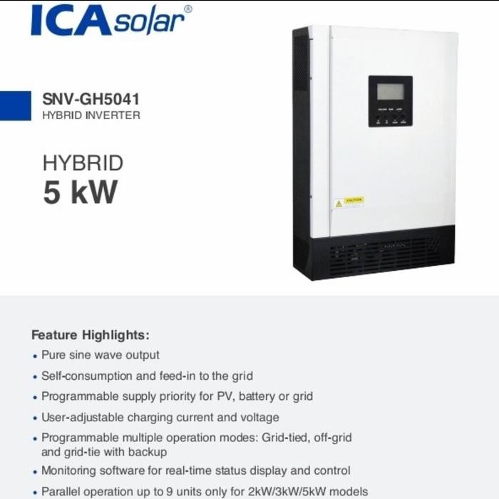 Hybrid Inverter ICA SOLAR 5KW 48V 5000Watt