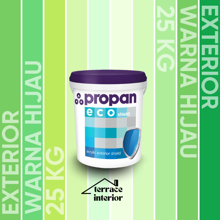Cat Tembok Exterior Propan Eco Shield  Warna Hijau 25 Kg