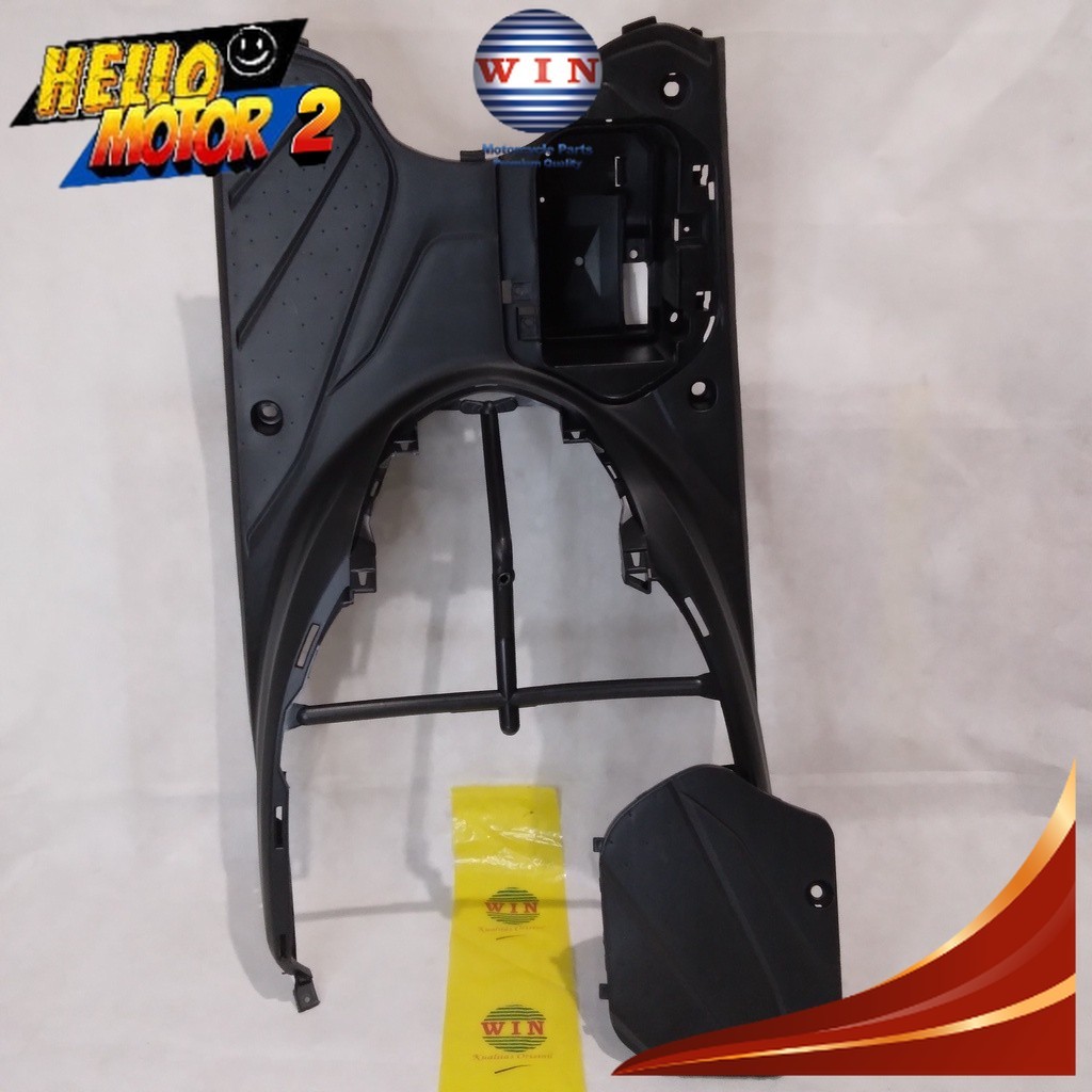Pijakan Kaki + Tutup Aki Beat Pop 110 2015 2016 2017 2018 | footrest atas WIN | bordes injakan motor
