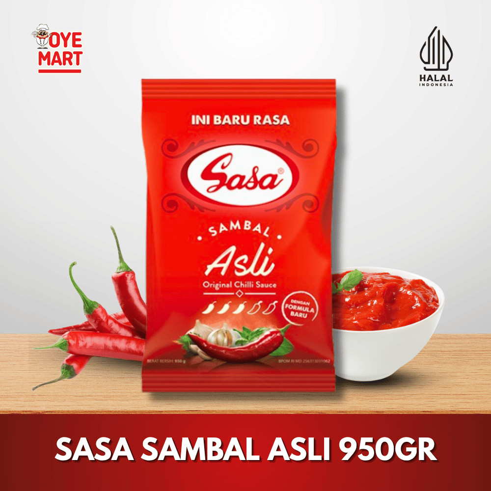 

SASA SAUS SAMBAL ASLI 950GR/SAUS SAMBEL