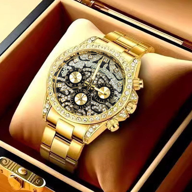 

Jam Tangan Pria Mewah Tiger Di Asli Kalender Multifungsi Tinggi Tahan Air dengan Kalender Ganda Trendy yang Bercahaya