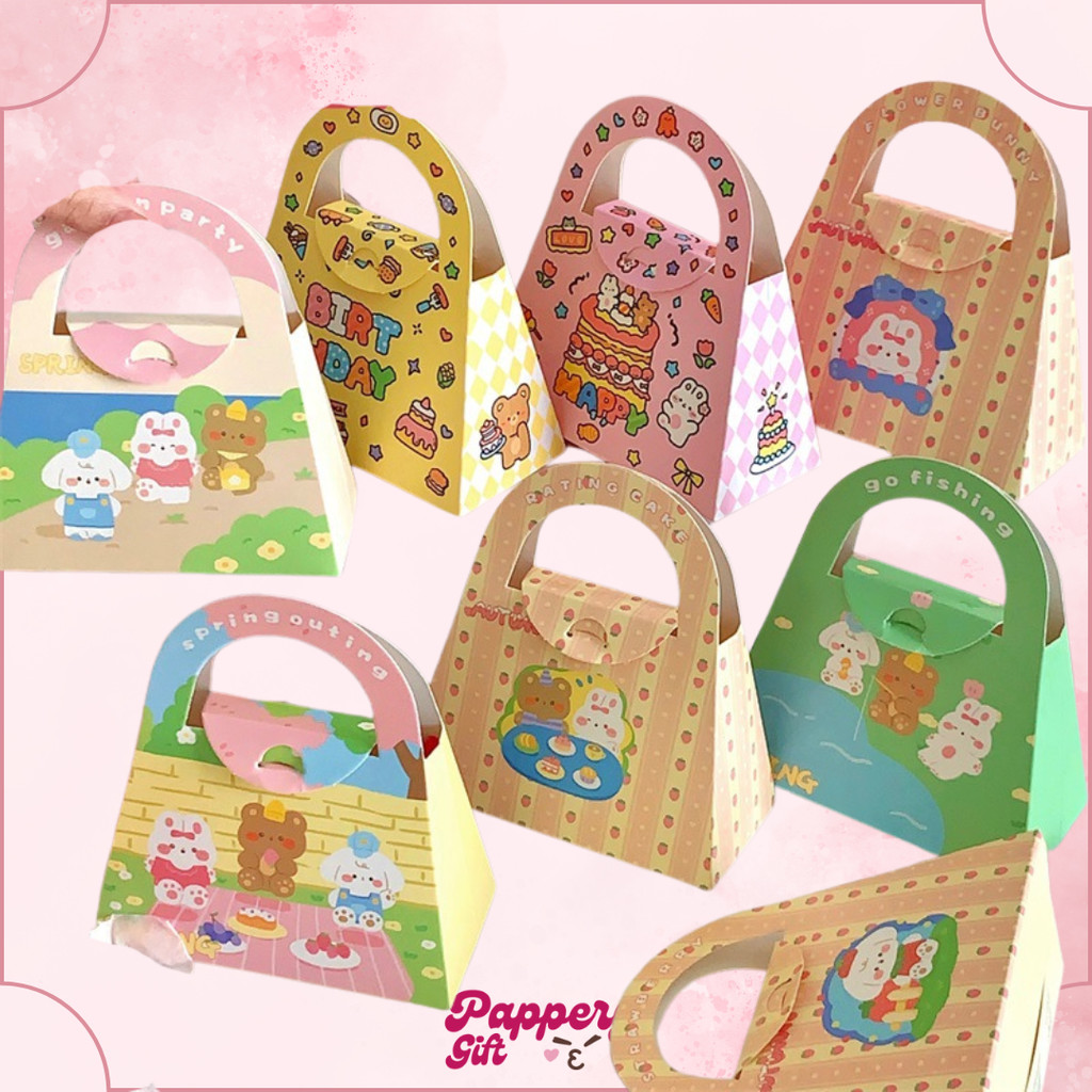 

Paperbox Ulangtahun Lucu / Kotak Suvenir Acara Karakter Lucu UlangTahun - SE0603