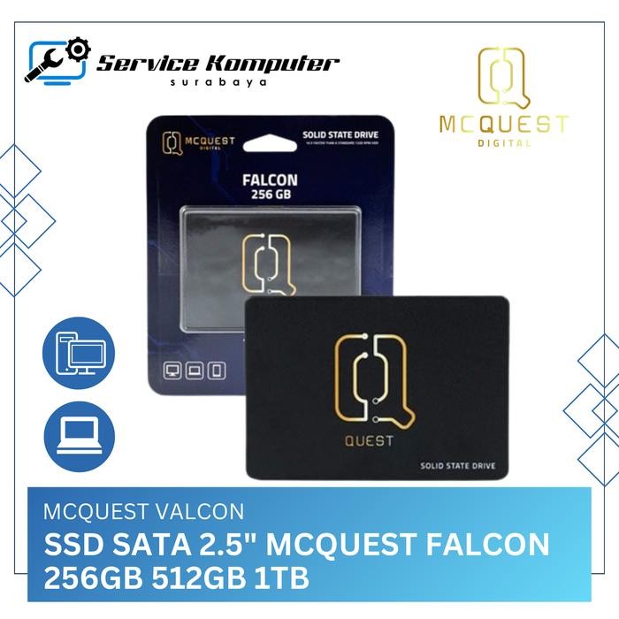 SSD SATA 2.5" MCQUEST FALCON 256GB 512GB 1TB