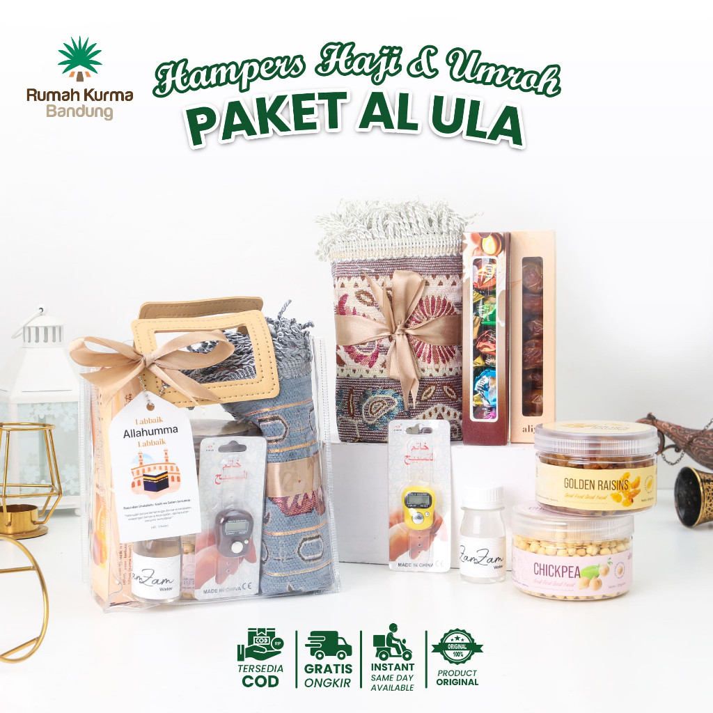 

Paket Al Ula Tas Mika PVC Hampers Sajadah Oleh Oleh Haji Umroh