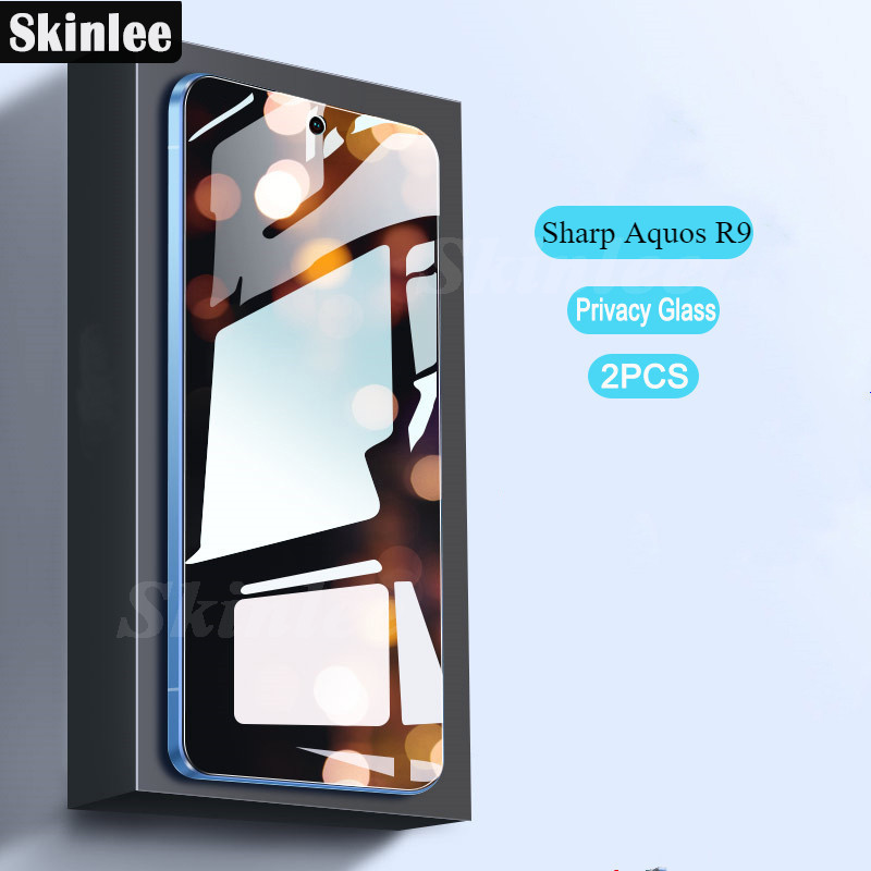 2 pcs untuk Sharp Aquos R9 Pro Privacy Glass Screen Protector Film untuk Sharp Aquos R7 R8S Pro Full