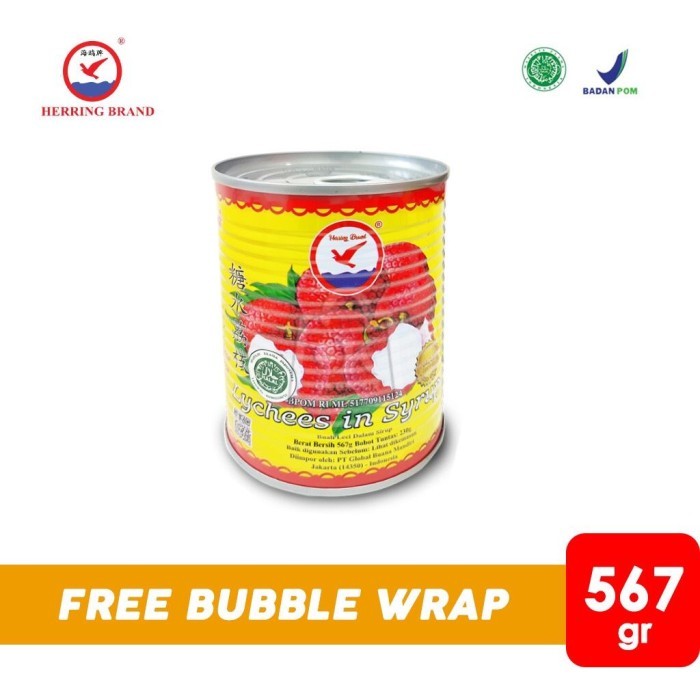 

[Best Seller] Buah LYCHEE HERING BRAND 567gr (buah lychee dalam syrup)