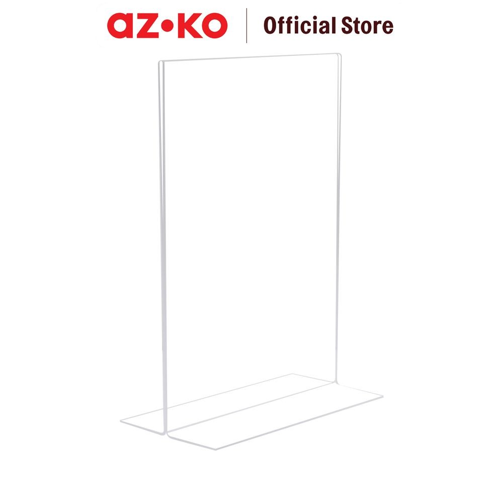 

AZKO Odi Sign Holder T Shape Potrait A5 Bingkai Tanda Informasi Sign Frame Papan Pengumuman
