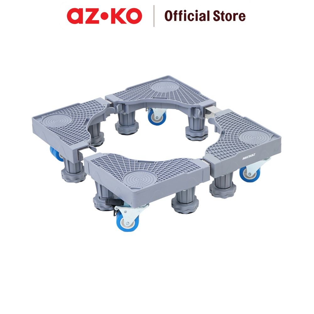 AZKO Maxbuilt Alas Kaki Roda Universal - Abu-Abu Alas Roda Mesin Cuci Kulkas Tatakan Kaki Roda Kulka