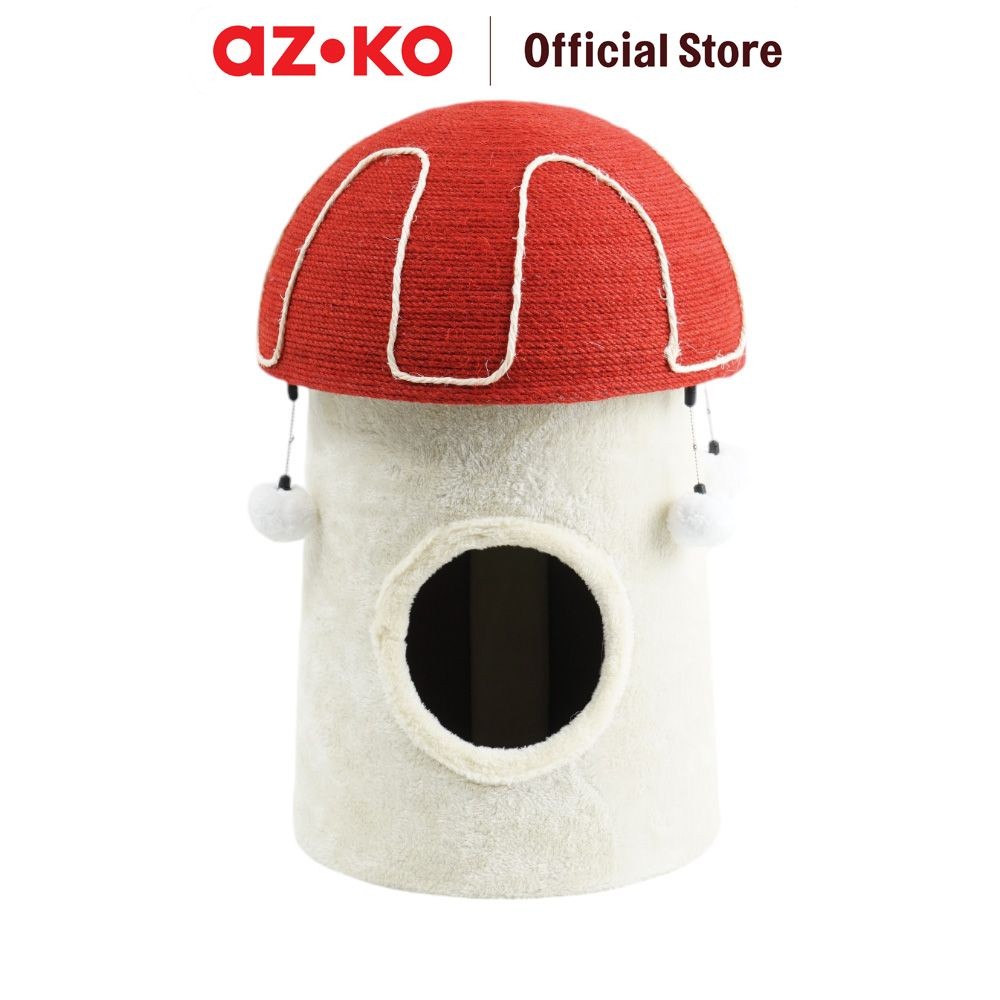 AZKO Paws N Tail 40x40x60 cm Pohon Bermain Kucing Medium Mushroom Cat Tree Toy Mainan Cakaran Garuka