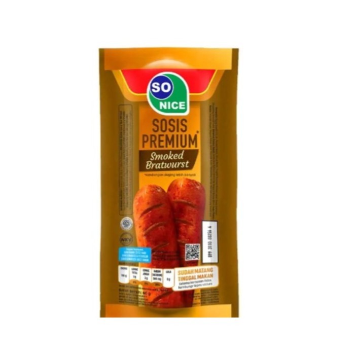 

So Nice Sosis Siap Makan Premium Smoked Bratwurst 60G