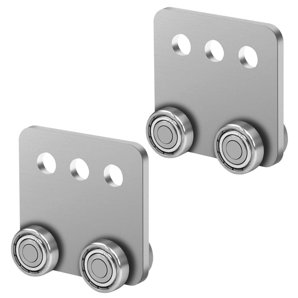 2pcs Strut Channel 4-Wheel Trolley Assembly with Eye Loop,Stable Welded Roller Trolley for Unistrut 