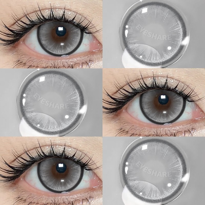 {COD}-Lensa Kontak Eyeshare Boston Grey 14.2mm Softlens Lensa Fashion Mata Besar Gratis Ongkos Kirim