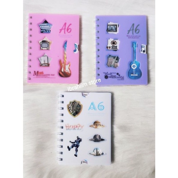 

Promo NOTEBOOK A6 SPIRAL / NOTEBOOK A6 BERGARIS By Rumah Tas Fatimah