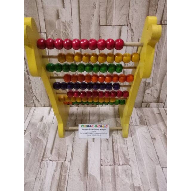 READYSTOCK - Media kreatifitas anak / Mainan Edukatif Anak / Sempoa Kayu / Sempoa Bentuk Jerapah / M