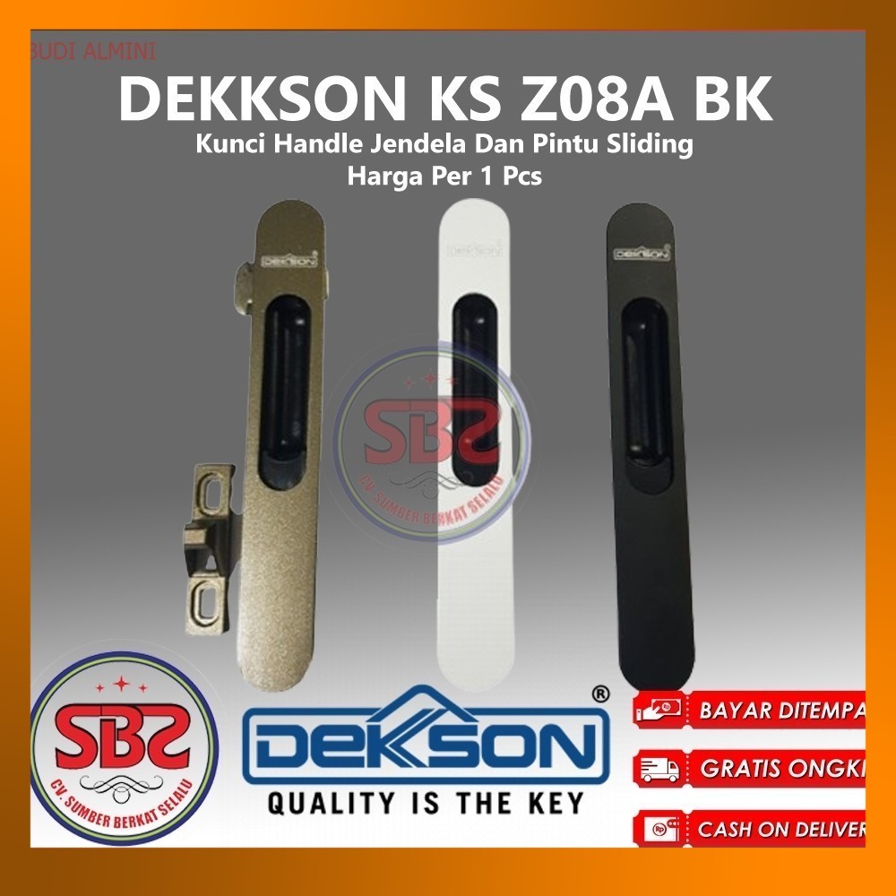 DEKSON Kunci Handle Jendela Dan Pintu Sliding Dekkson KS Z08A BK