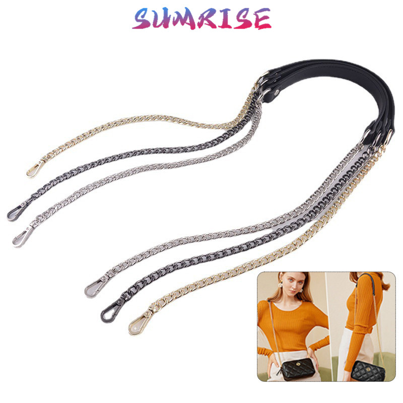 120cm Rantai Tali Tas Tali Rantai Tas Besi Tali Rantai Untuk Tas Selempang Wanita Rantai Desain Bena