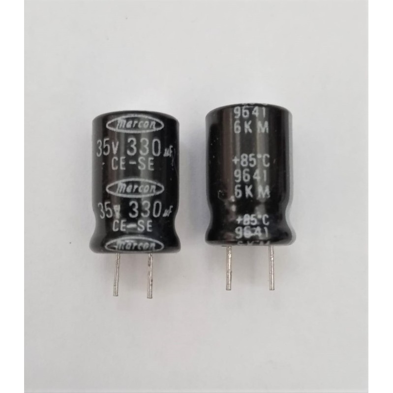 GS999 Elco Capacitor 330uf 35v Marcon