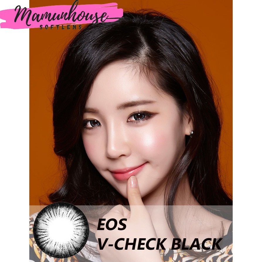 Softlens EOS V-Check (1PC/SEBELAH) Vcheck V check Brown Black Gray import
