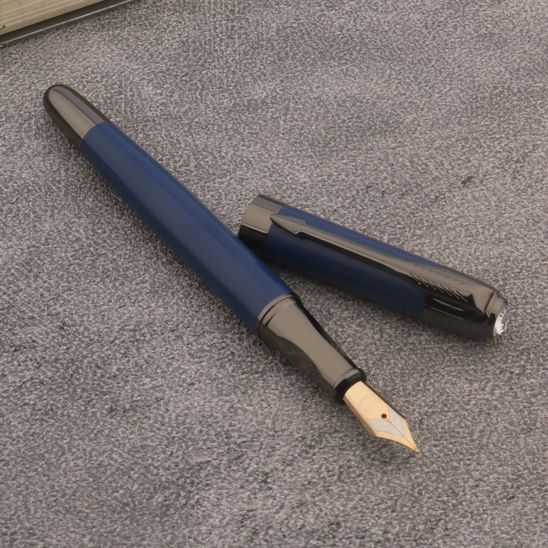 

luxury Metal 03 Fountain Pen Gun grey Frosted blue ink pen Stationery Office school supplies ink pens