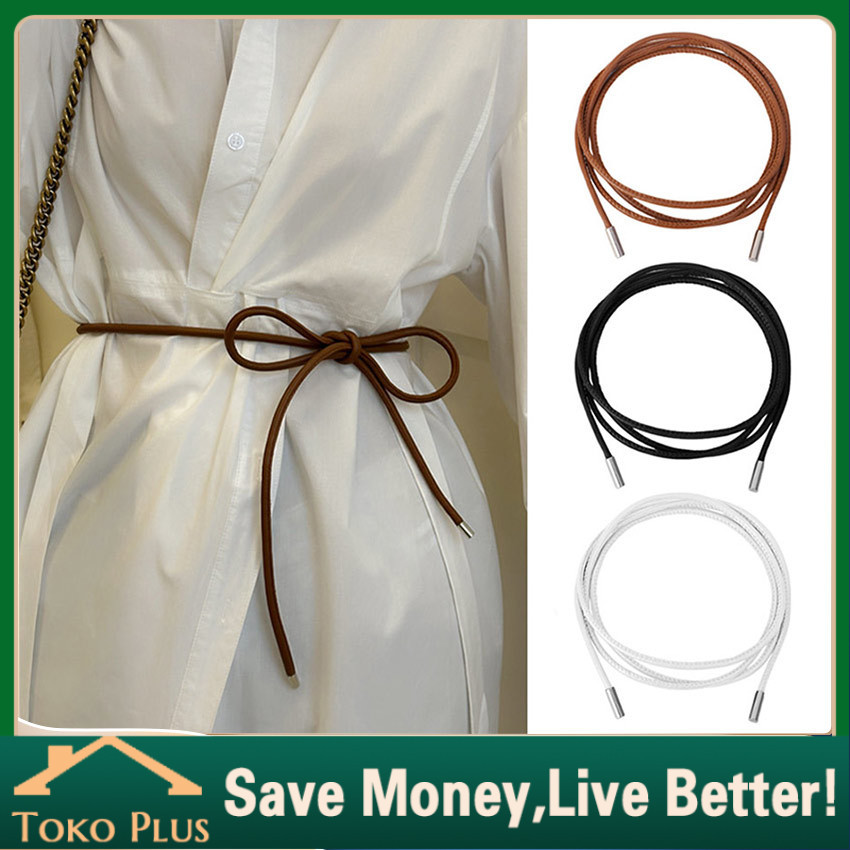 Tali Ikat Pinggang Wanita Belt Tassel Kulit Pita Simple