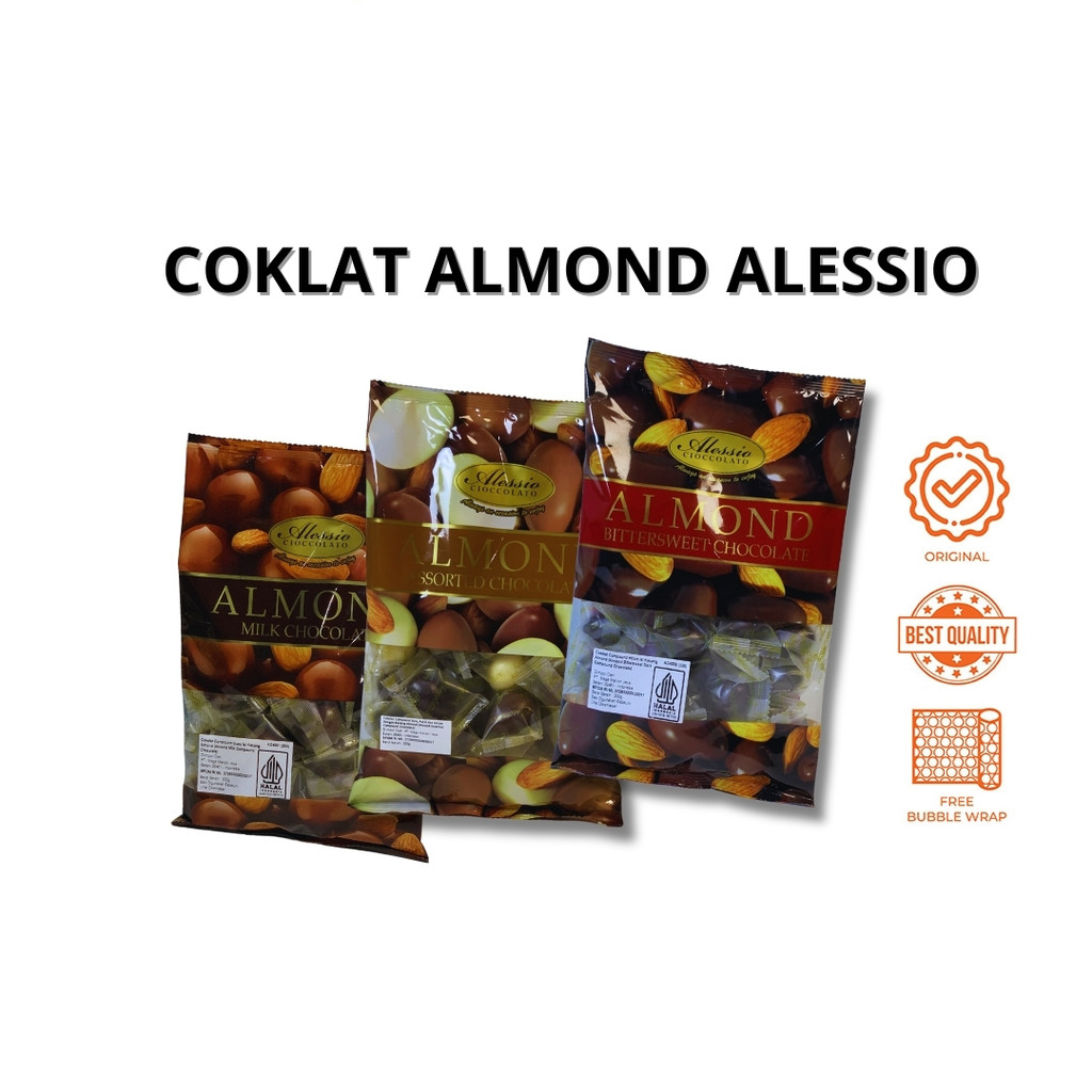 

COKELAT ALMOND ALLESSIO KEMASAN 200GR ORIGINAL