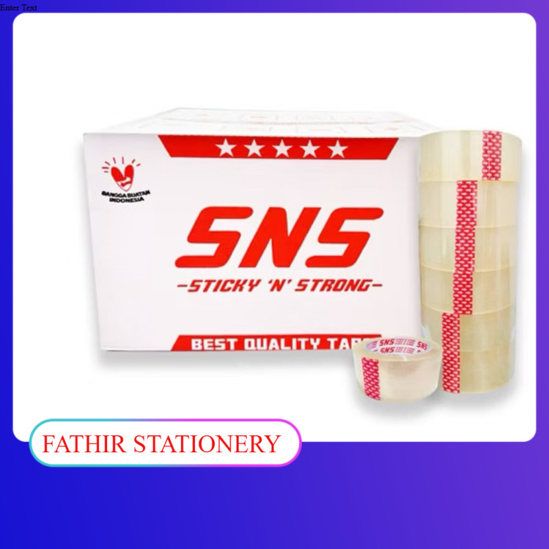 

[ 1 KARTON ] LAKBAN BENING 100 YARD x 45 MM SNS ISI 72 PCS