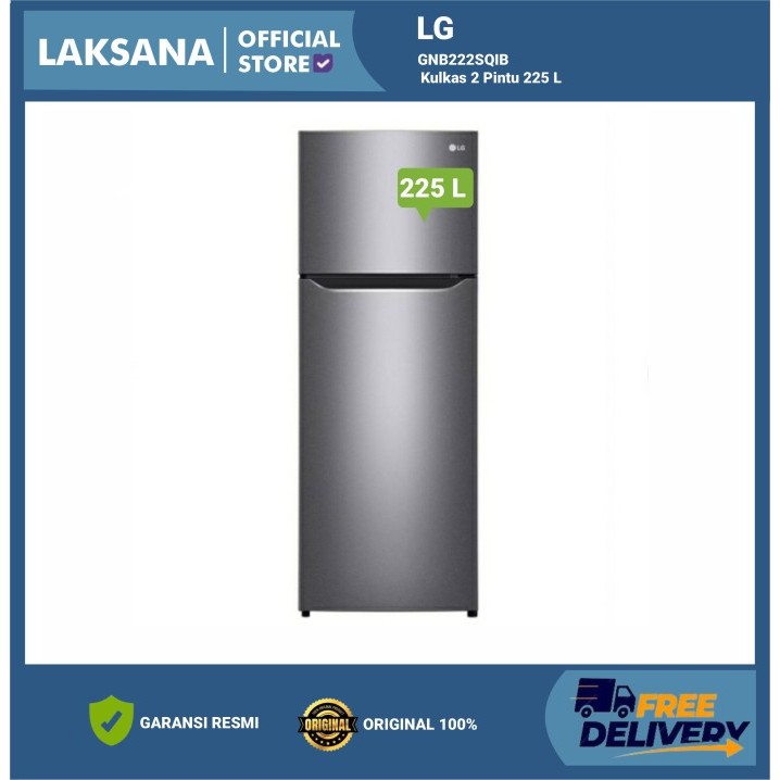 LG GNB222SQIB Kulkas 2 Pintu 225 L GN-B222SQIB / GN B222SQIB