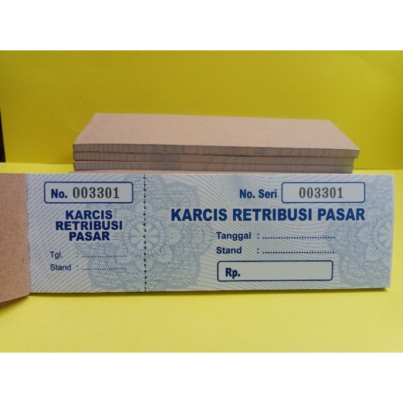

KARCIS RETRIBUSI PASAR/KARCIS PASAR/KUPON PASAR/KARCIS PARKIR