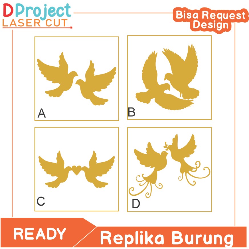 BURUNG MERPATI DEKORASI HIASAN MAHAR / burung merpati hiasan mahar satuan sepasang