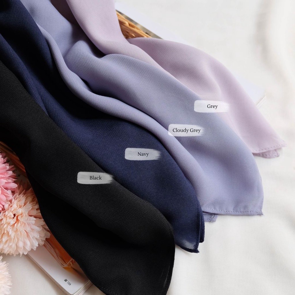 ZF54RA [ BELI 2 EXTRA DISKON 5000 ]  Hijabwanitacantik- Segiempat Mina Syari | Jumbo Polos Pollycott