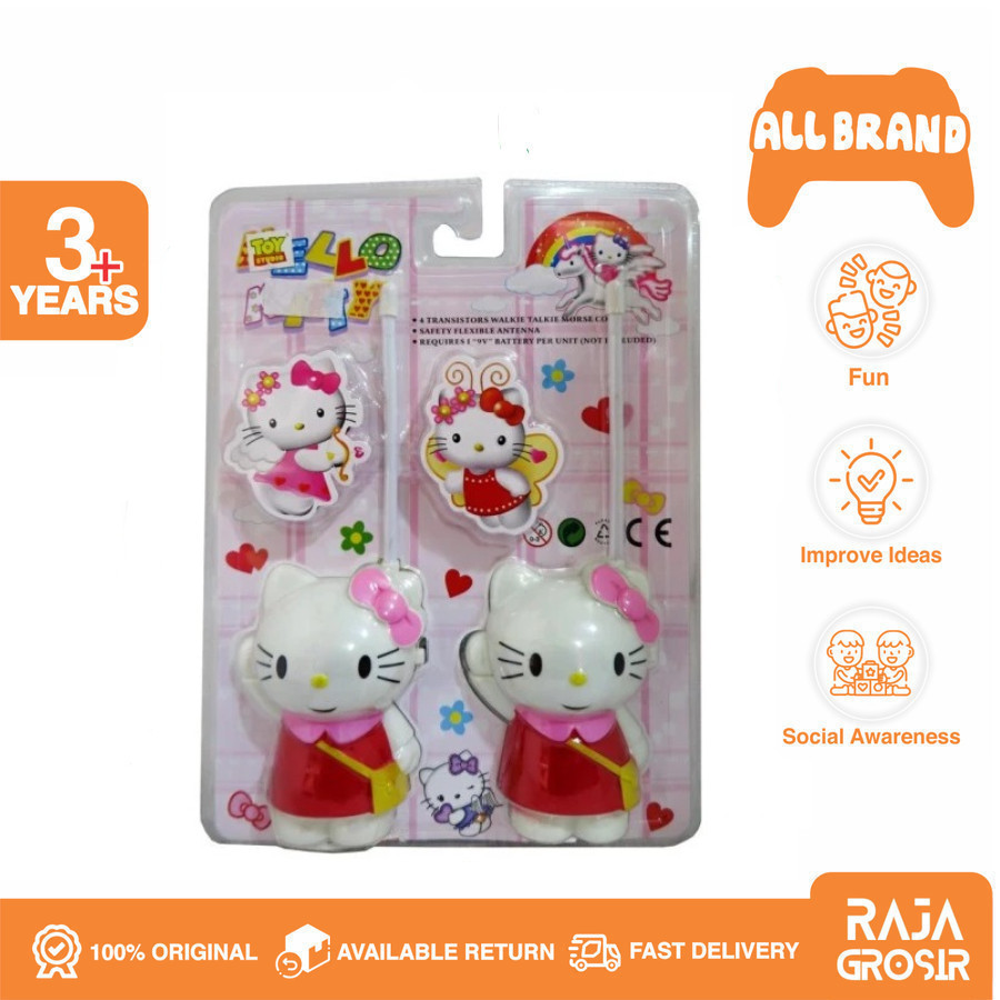 Walkie Talkie Hand Telepon HT Karakter Hello Kitty