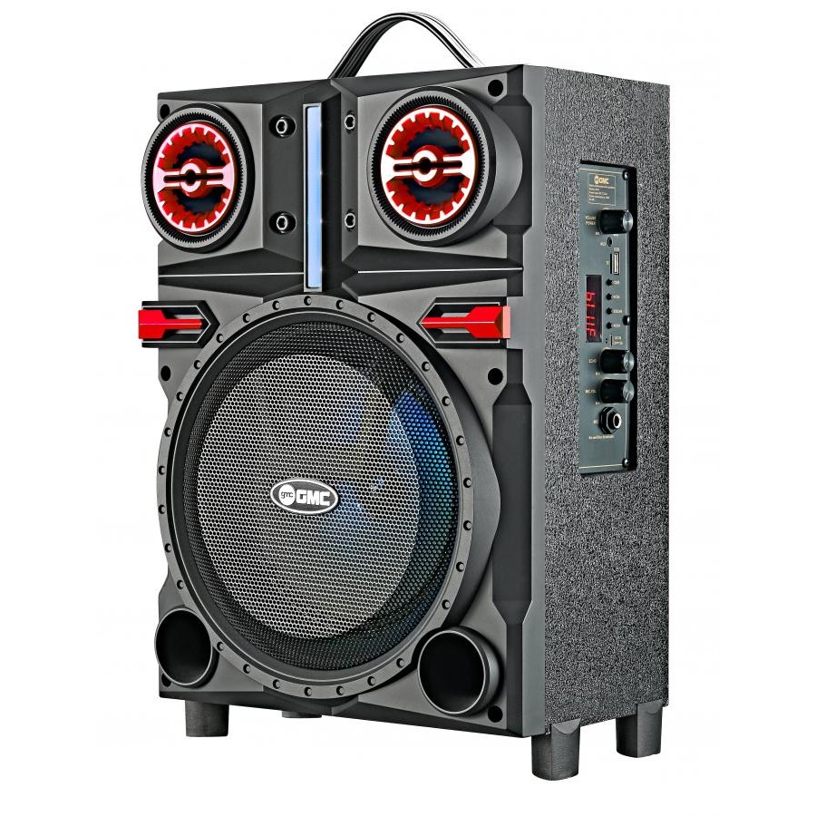 Speaker Portable GMC 897R Karaoke Wireless Mic Bluetooth 8 Inch (K)